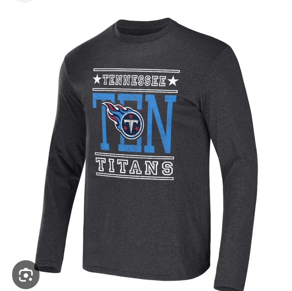 Tennessee Titans T Shirt Mens Large NFL Size Large Gray Graphic Game Day Darius